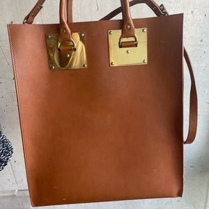Authentic Sophie Hulme Albion Leather Tote Bag